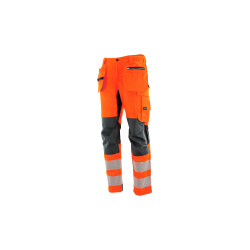 Spodnie do pasa ostrzegawcze Sara MONTER HI-VIS 1-20-565-36-26, pomarańczowo-grafitowe