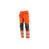 Spodnie do pasa ostrzegawcze Sara MONTER HI-VIS 1-20-565-36-26, pomarańczowo-grafitowe