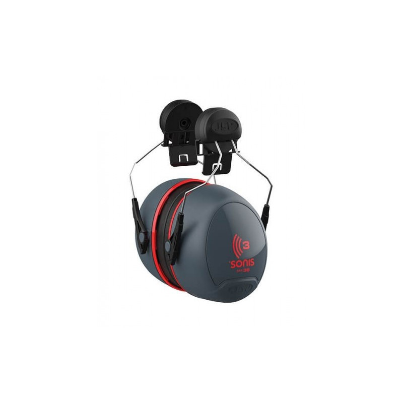 nauszniki-nahelmowe-sonis-3-helmet-mounted-dark-gry-cup-ex-vis-red-plate-ear-defenders-aeb040-0c1-a00