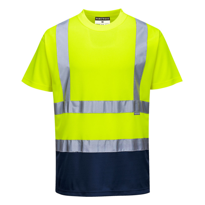 koszulka-ostrzegawcza-s378-seledynowo-granatowa