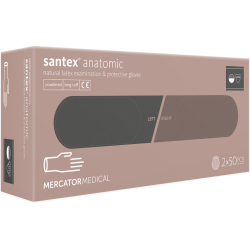 rekawice-jednorazowe-lateksowe-pudrowane-santexR-anatomic-pp-opak-100-szt