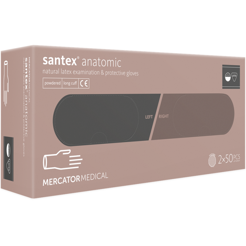 rekawice-jednorazowe-lateksowe-pudrowane-santexR-anatomic-pp-opak-100-szt