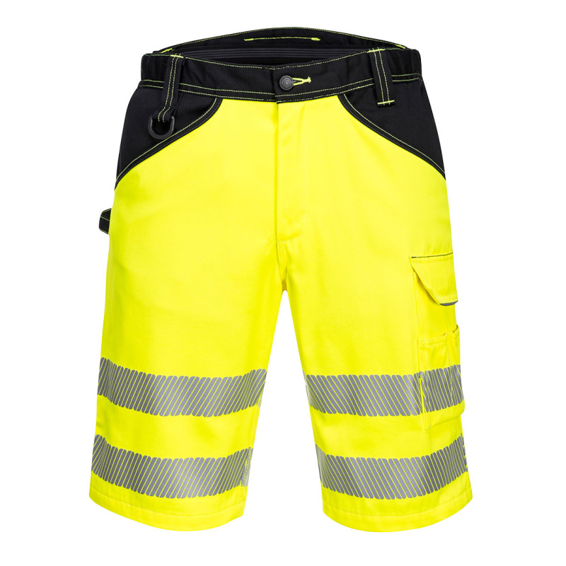 krotkie-spodnie-ostrzegawcze-pw348-zolto-czarne