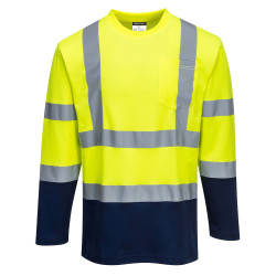 koszulka-z-dlugi-rekawem-cotton-comfort-s280-seledynowo-granatowa