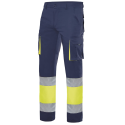 spodnie-do-pasa-303002s-hv-two-tone-stretch-granatowo-seledynowe