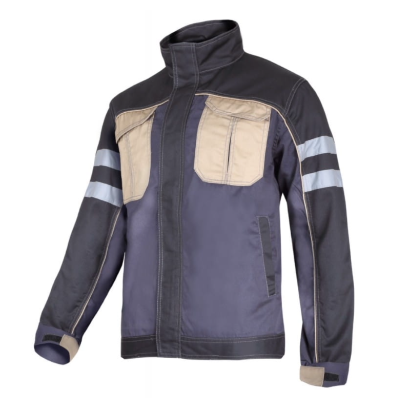 bluza-lahti-pro-l40408-szaro-czarno-bezowa-z-pasami-odblaskowymi