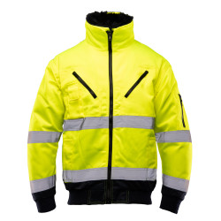 kurtka-ocieplana-ostrzegawcza-benefit-hi-vi-bomber-hi-vi-3w1-seledynowa
