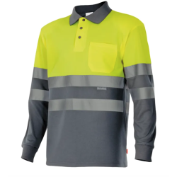 polo-ostrzegawcze-velilla-hv-ls-two-tone-175-szaro-seledynowa