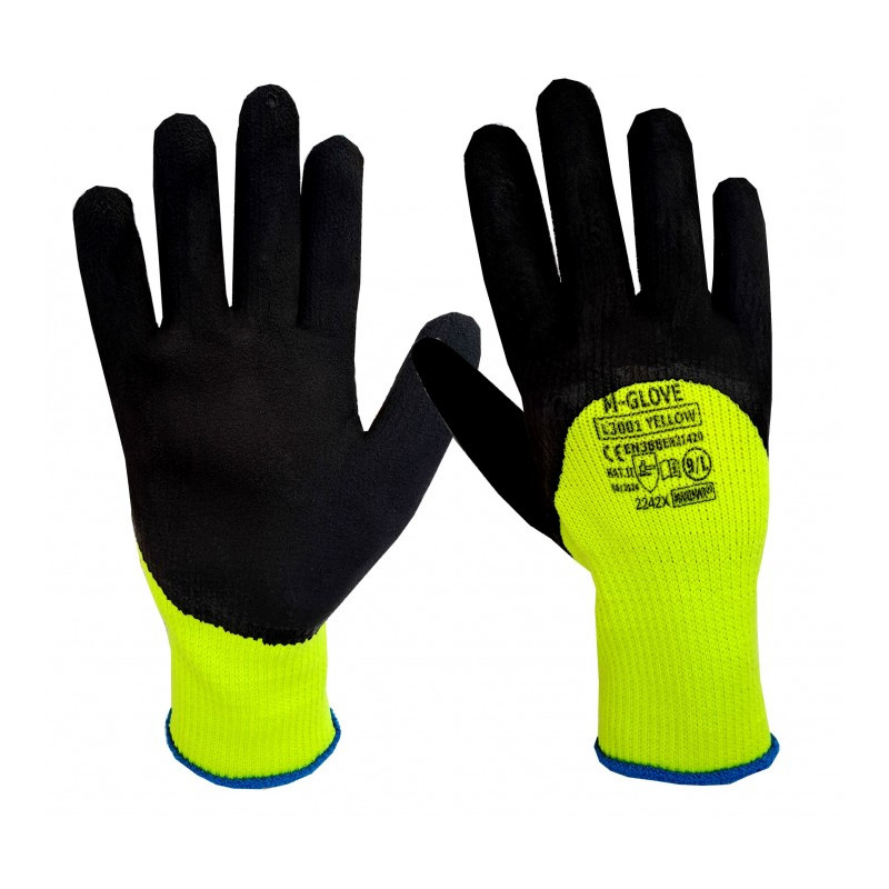 rekawice-ocieplane-powlekane-lateksem-m-glove-l3001-yellow