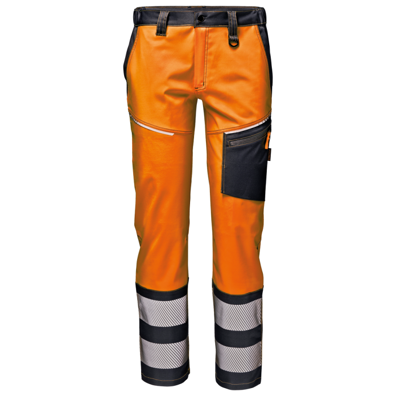 spodnie-do-pasa-ostrzegawcze-sir-safety-mc3551-ha-pomaranczowo-granatowe