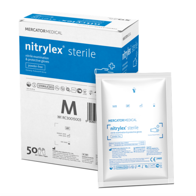 rekawice-nitrylowe-sterylne-nitrylex-sterile-bezpudrowe-niebieskie-pakowane-po-50-par