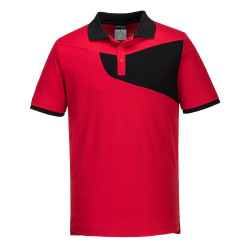 polo-portwest-pw2-pw210-czerwono-czarna