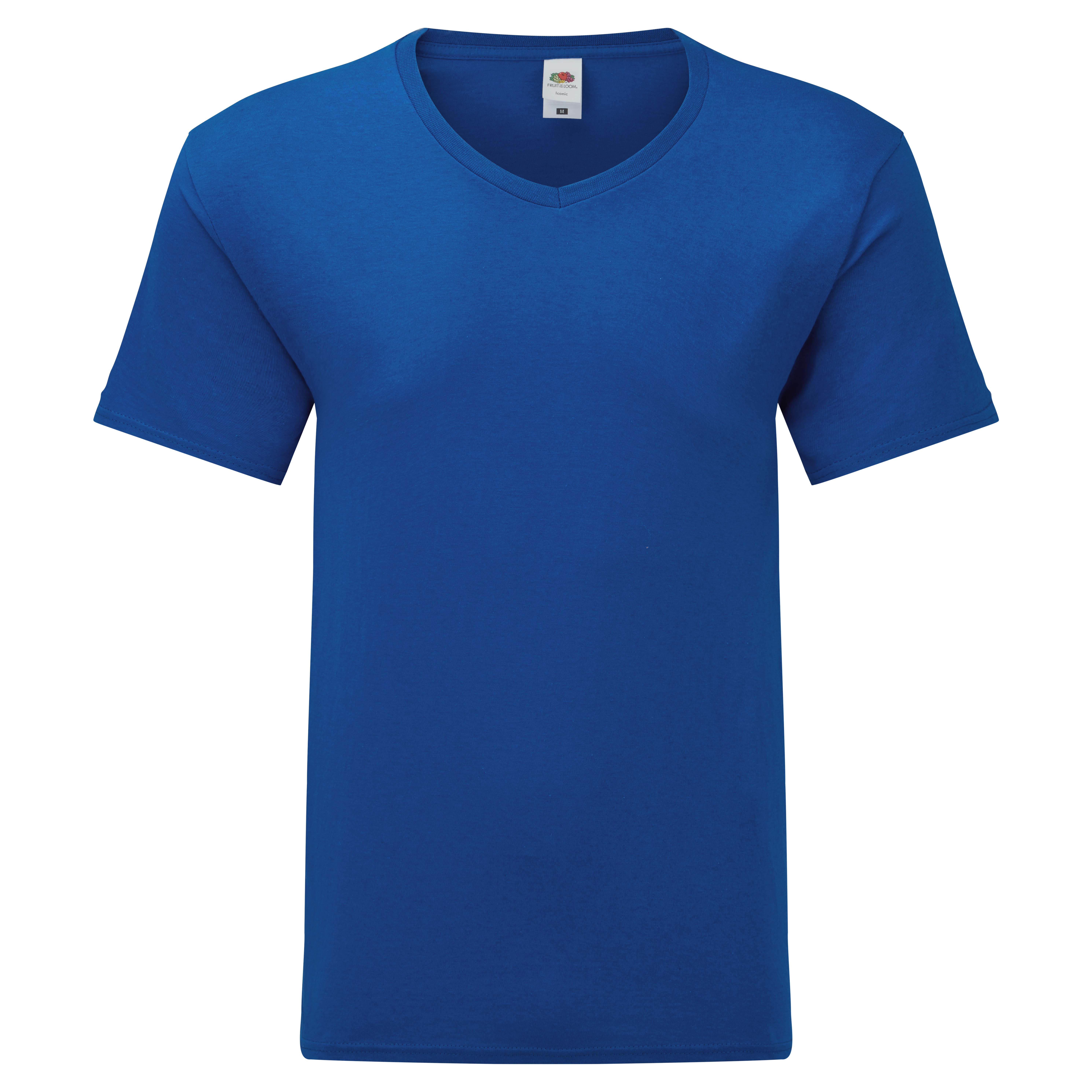koszulka-meska-iconic-150-v-neck-royal-blue