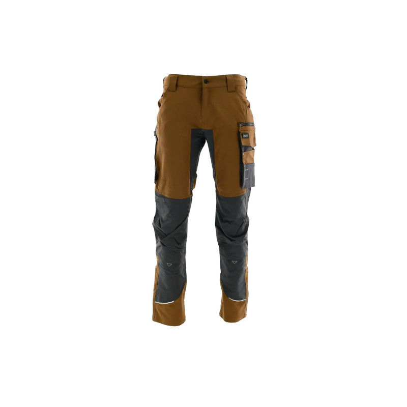 Spodnie do pasa Sara MOTIONFLEX 1-05-525-76-72, brązowy-charcoal