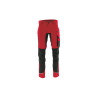Spodnie do pasa Sara MOTIONFLEX 1-05-525-51-25, ciemnoczerwone-czarne