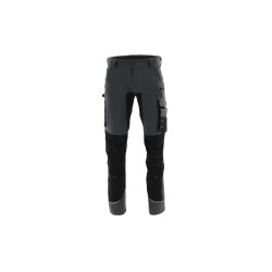 Spodnie do pasa Sara  MOTIONFLEX 1-05-525-71-25, ciemnoszary-czarny