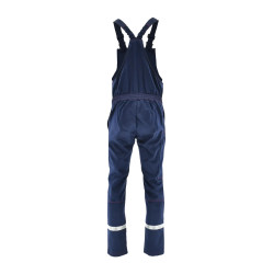 Ogrodniczki spawalnicze z pasami odblaskowymi Spawacz Heavy 1-03-490-22-00, granatowe