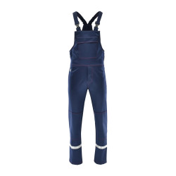 Ogrodniczki spawalnicze z pasami odblaskowymi Spawacz Heavy 1-03-490-22-00, granatowe