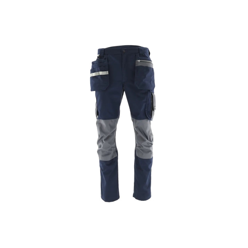 Spodnie do pasa MONTER 1-20-560-22-71 granatowo-ciemnoszary