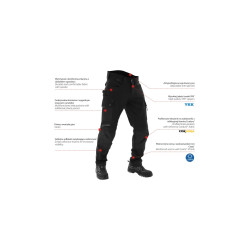 Spodnie do pasa SARA Colorado 1-05-690-25-00, czarne