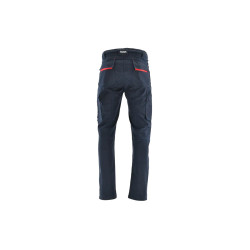 Spodnie do pasa Sara ACTIFLEX 1-05-300-23-50, granatowo-czerwone