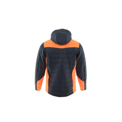 Kurtka Sara Comfort Winter 1-63-630-26-36, grafitowo-pomarańczowa