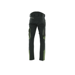 Spodnie do pasa softshell Comfort Winter 1-27-630-25-75, oliwkowo-czarne