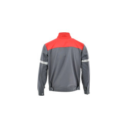 Bluza antyelektrostatyczna Piorun 1-04-150-71-50,  szaro-czerwona