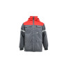 Kurtka ocieplana antyelektrostatyczna Piorun 1-08-850-71-50, szaro-czerwona