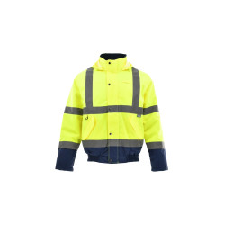 kurtka-krotka-ocieplana-ostrzegawcza-sara-drogowiec-winter-1-07-800-27-22-seledynowo-granatowa