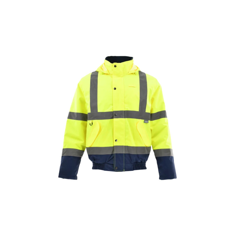 kurtka-krotka-ocieplana-ostrzegawcza-sara-drogowiec-winter-1-07-800-27-22-seledynowo-granatowa