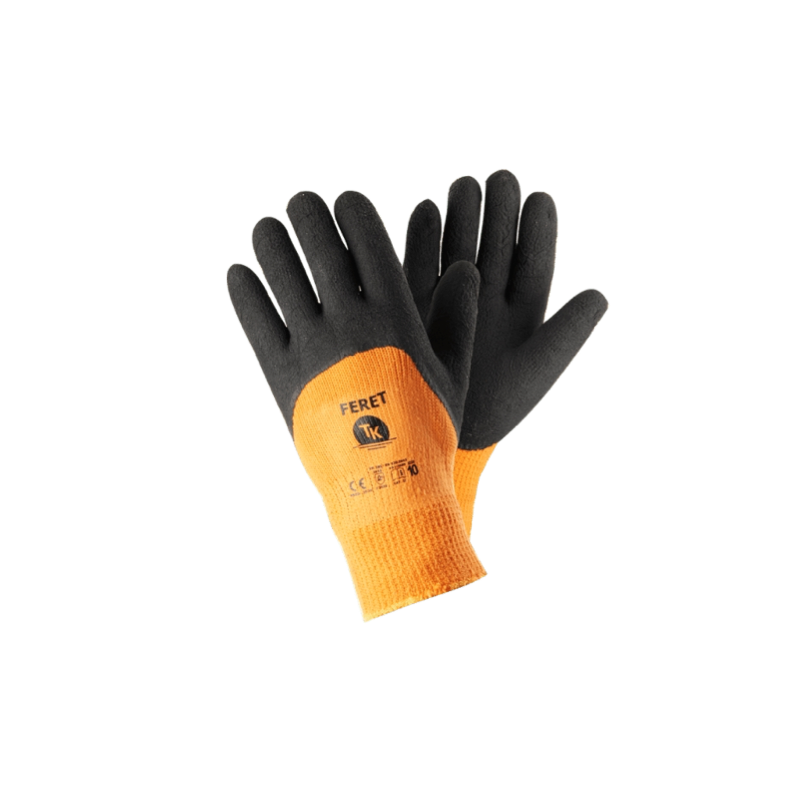 rekawice-ocieplane-powlekane-lateksem-tk-feret-pomaranczowe