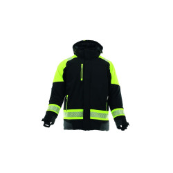 Kurtka ocieplana COMFORT NEO WINTER 1-08-635-25-27, czarno-żółto odblaskowa