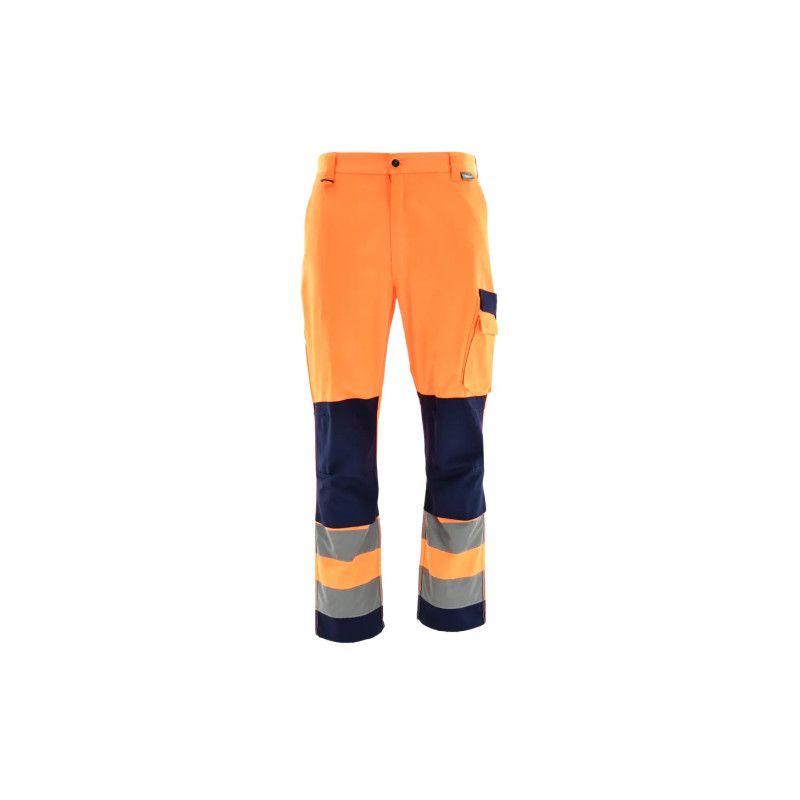 spodnie-do-pasa-ostrzegawcze-sara-drogowiec-1-05-200-36-22-pomaranczowo-granatowe