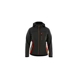 Softshell damski Sara WOMAN PLUS 1-13-465-26-36, grafitowo-pomarańczowy