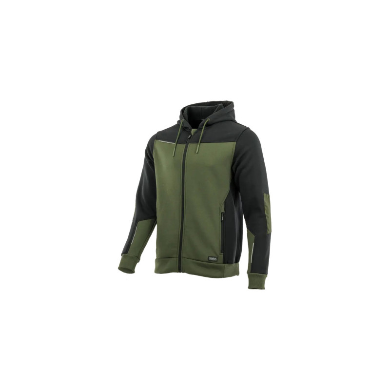 Bluza Sara Comfort plus 1-35-620-75-25, oliwkowo-czarna