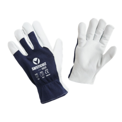 Rękawice wzmacniane skórą licową kozią SAFETICULT BASIC