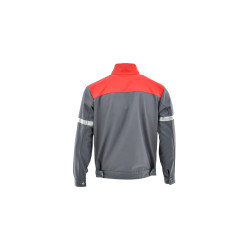 Bluza antyelektrostatyczna Sara Piorun 1-04-150-71-50, szaro-czerwona