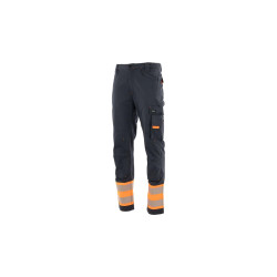Spodnie do pasa Sara ACTIFLEX NEO 1-05-305-26-36, grafitowo-pomarańczowe
