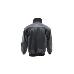 Kurtka ocieplana krótka Sara ALPHA WINTER 1-07-790-25-71, czarno-szara